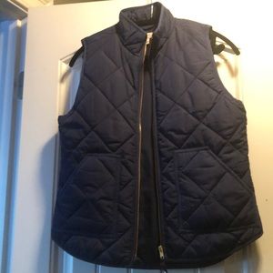 J.Crew quilted navy vest